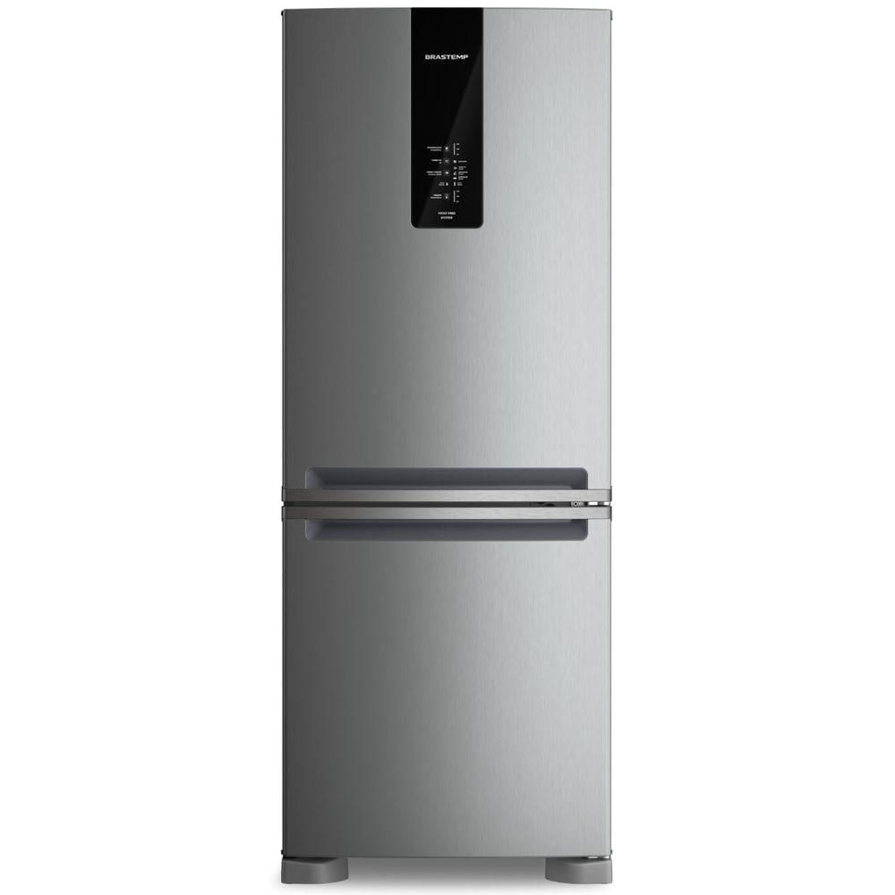 Refrigerador Brastemp Duplex Smart Flow Inverse 447L Inox BRE57FKANA 110V