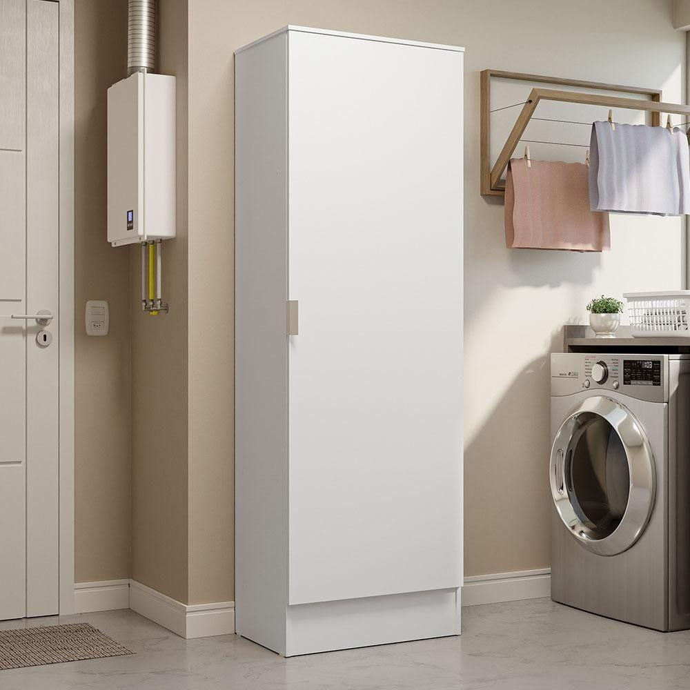 Armário Multiuso 60 Cm 1 Porta Branco Madesa Branco
