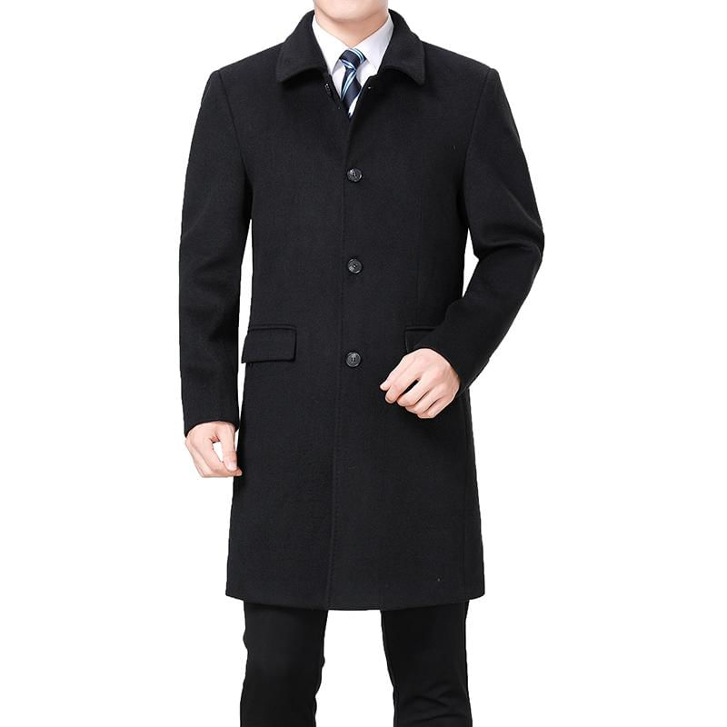 Casaco de Lã Masculino TIDENOVEL para Inverno