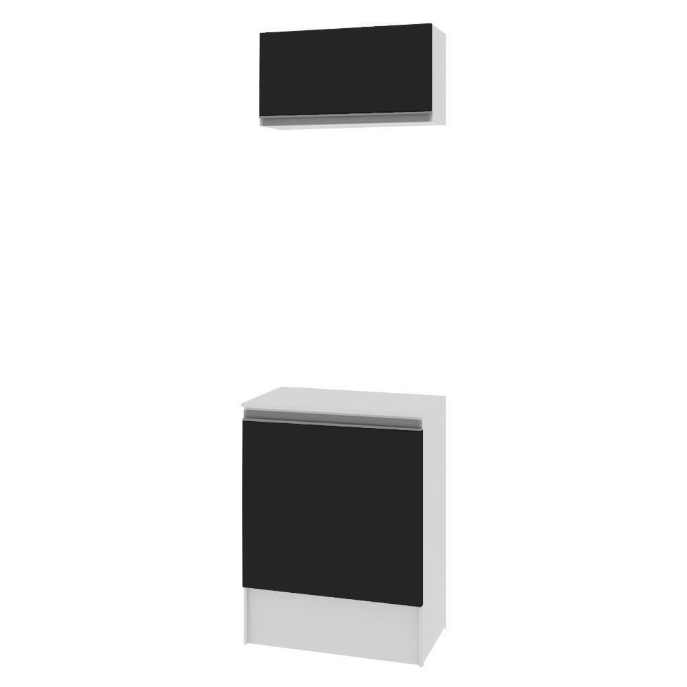 Kit Armário Aéreo e Balcão Topazio 60cm 2 Portas Madesa