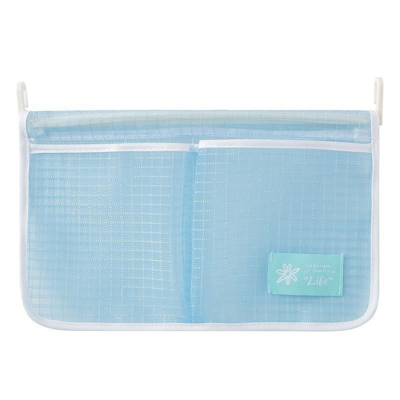 Organizador de Porta de Geladeira - Bolsa de Rede para Armazenamento de Cozinha azul