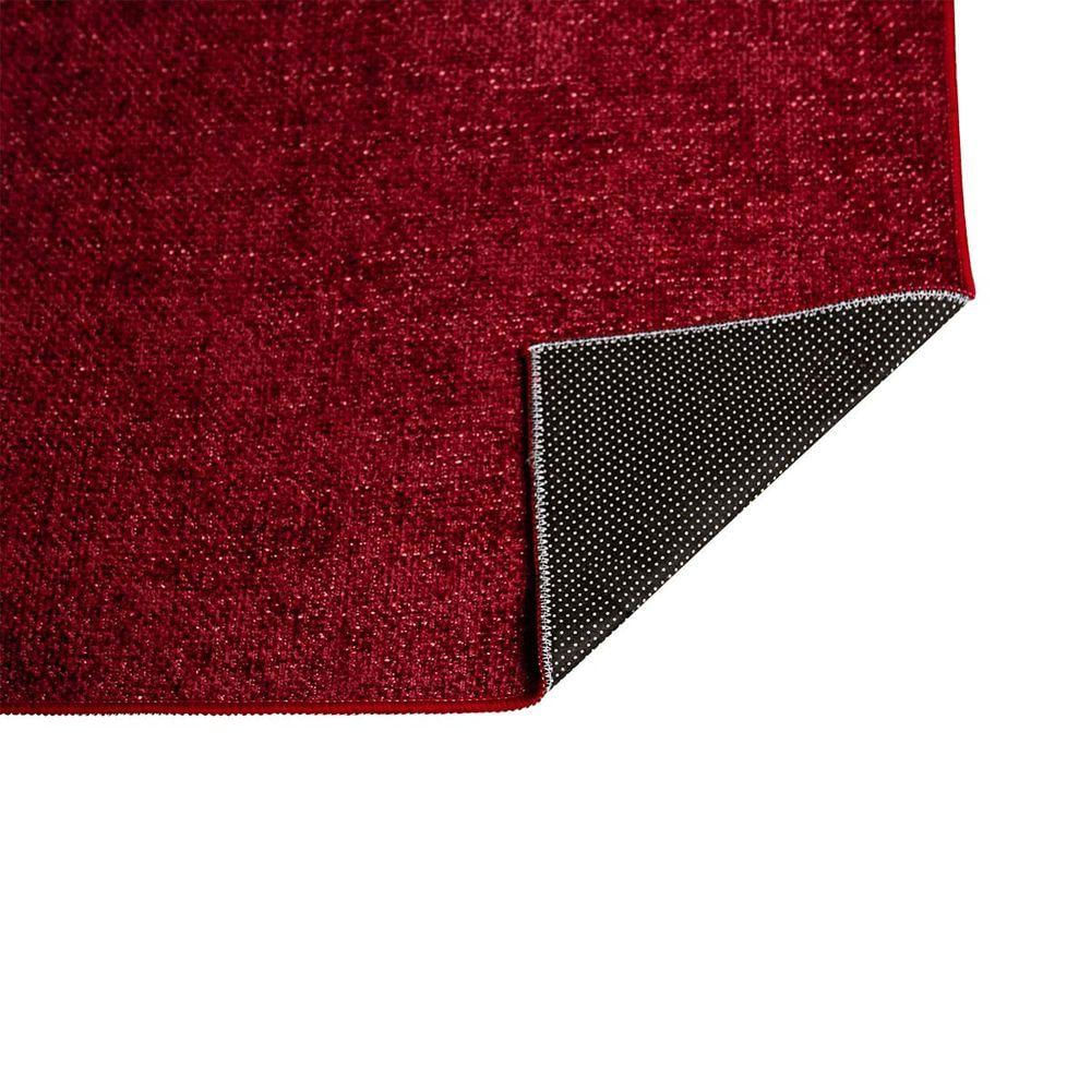 Tapete Sala Antiderrapante Linen 06 Vermelho 2,80x4,00m