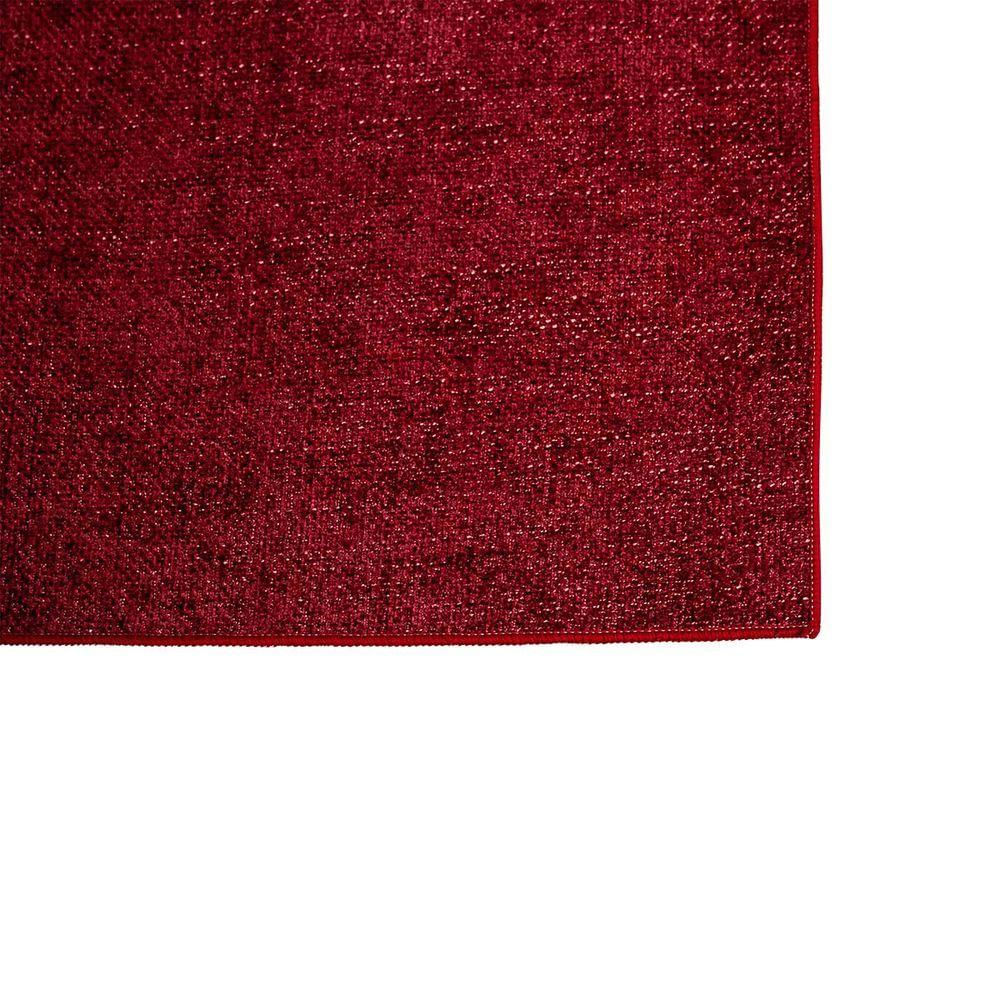 Tapete Sala Antiderrapante Linen 06 Vermelho 2,80x4,00m