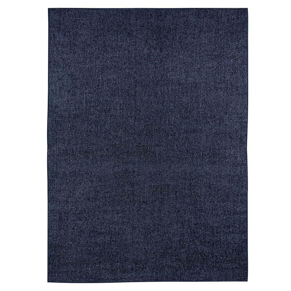 Tapete Sala Antiderrapante Linen 04 Azul 2,00x2,50m