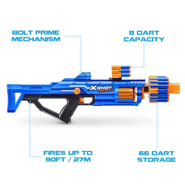 Lancador X-Shot Insanity Berzerko 84 Dardos