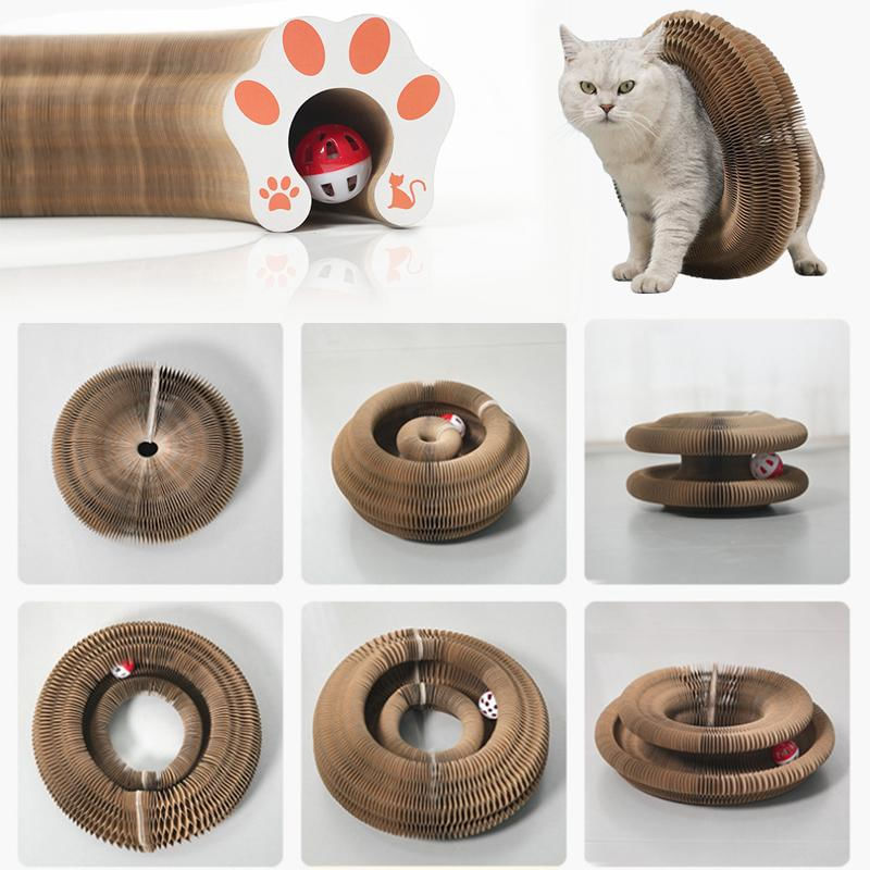 Brinquedo para Gato com Arranhador e Bola - Quadro Organizador