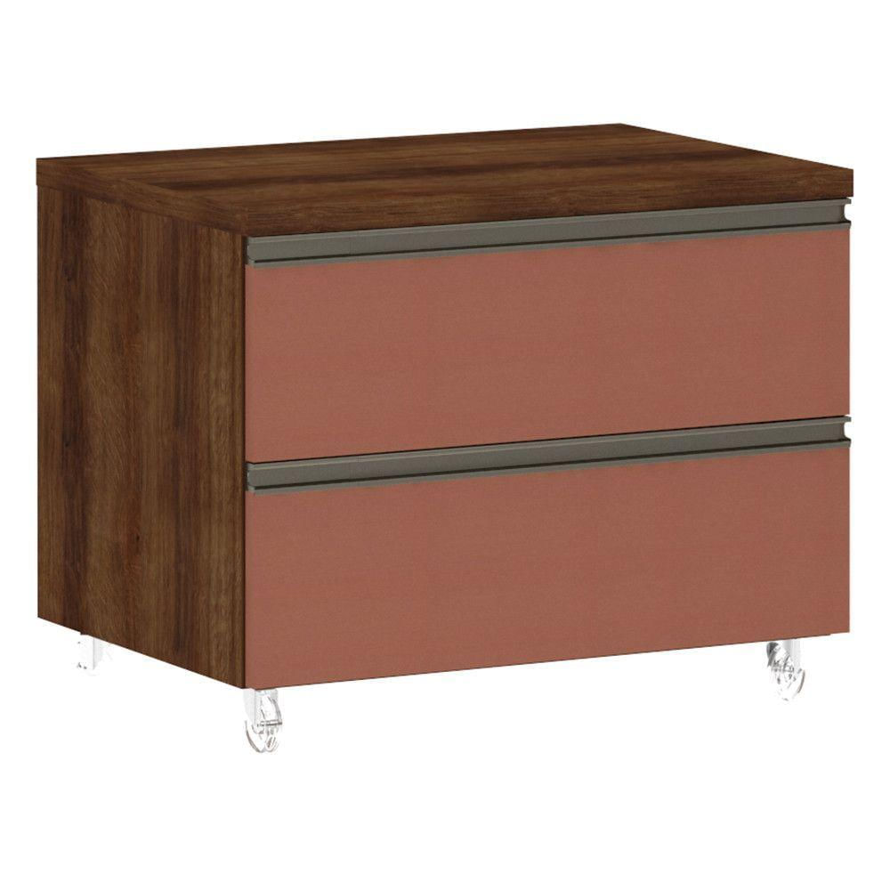 Mesa De Cabeceira Prime Plus 60,5 Cm Dourado C/ Gaia