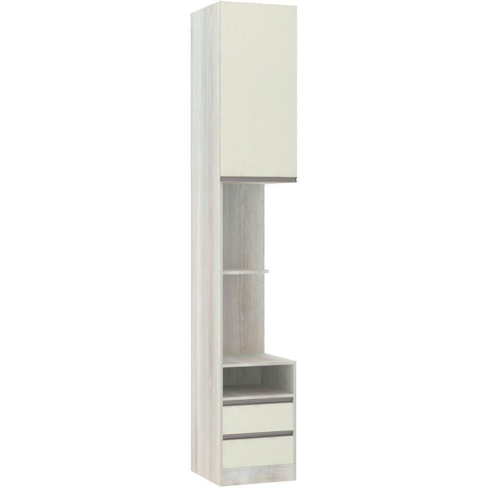 Mesa De Cabeceira Esquerdo Prime Plus Legno Crema C/ Kashmir