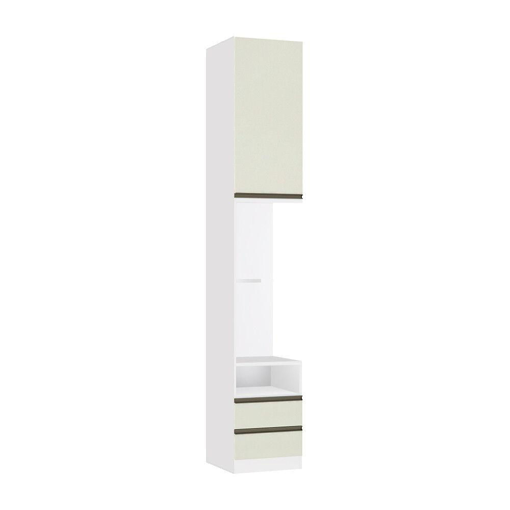 Mesa De Cabeceira Lado Esquerdo 1 Porta 2 Gavetas Branco