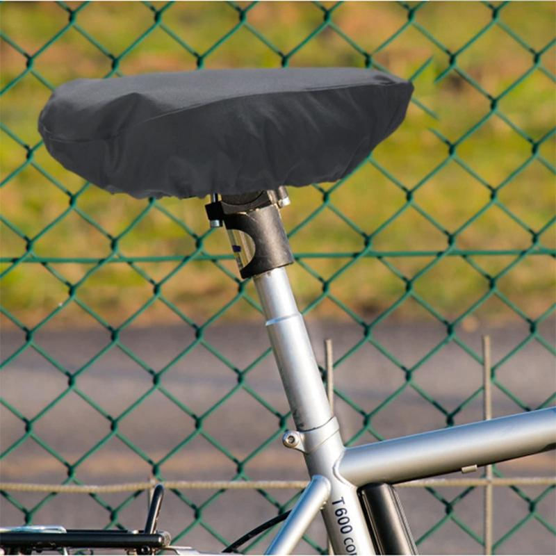 Capa de Chuva para Assento de Bicicleta Acessórios Impermeável preto