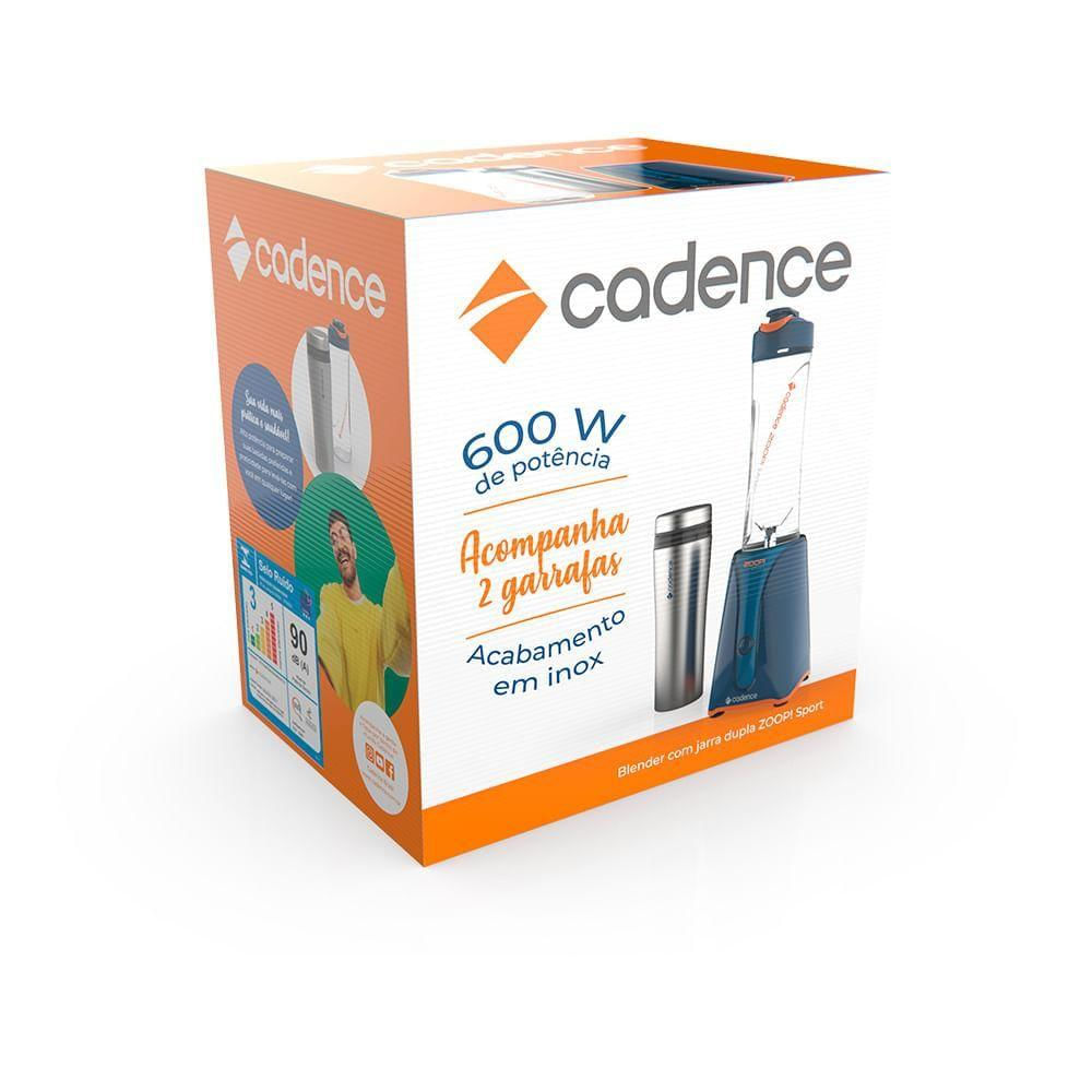 Blender Zoop Sport Inox Cadence com 2 Jarras 127V 110V