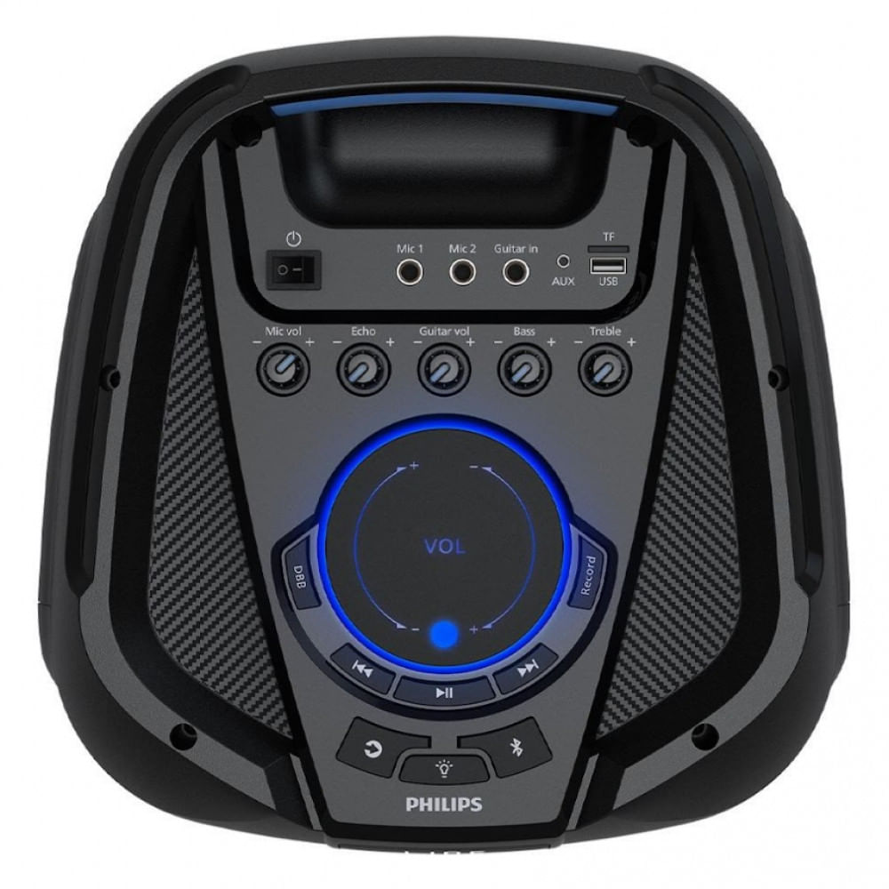 Caixa de Som TAX4209/78 Bluetooth 1.300W Philips Preto / Bivolt