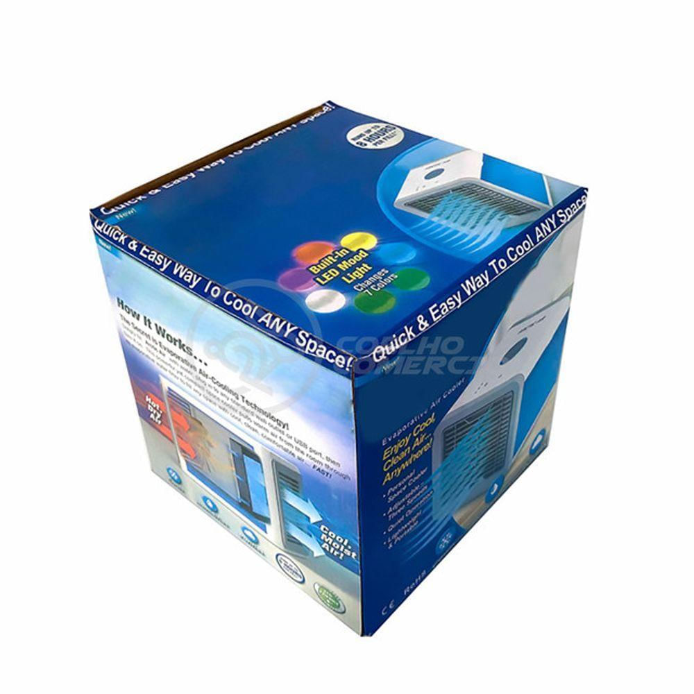 Ar Condicionado Portátil Arctic Air Cooler Umidificador Climatizador Luz Led 7 Cores Rgb