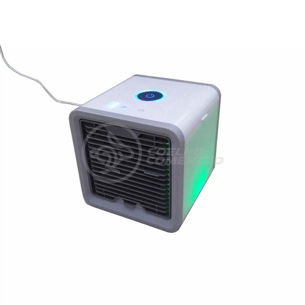 Ar Condicionado Portátil Arctic Air Cooler Umidificador Climatizador Luz Led 7 Cores Rgb