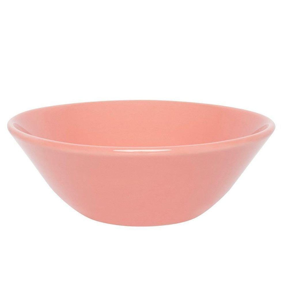 Kit 4 Tigelas Bowl Conic Rosa Oxford Cerâmica 500ml