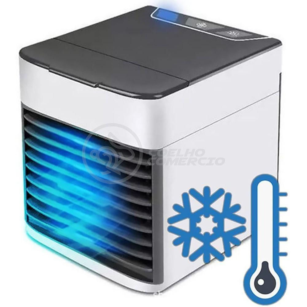 Ar Condicionado Portátil Arctic Air Cooler Umidificador Climatizador Luz Led 7 Cores Rgb