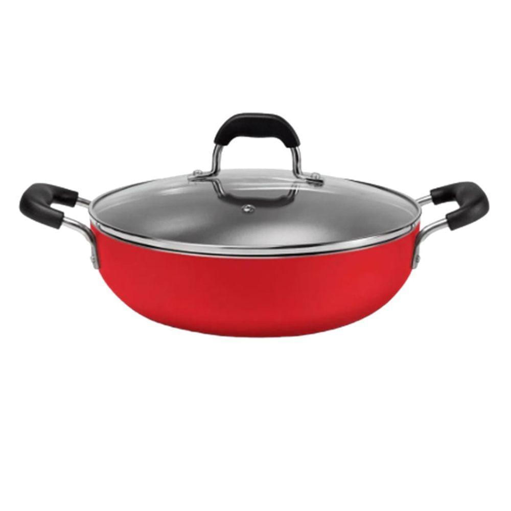 Panela Wok De Aluminio Safron 28 Cm