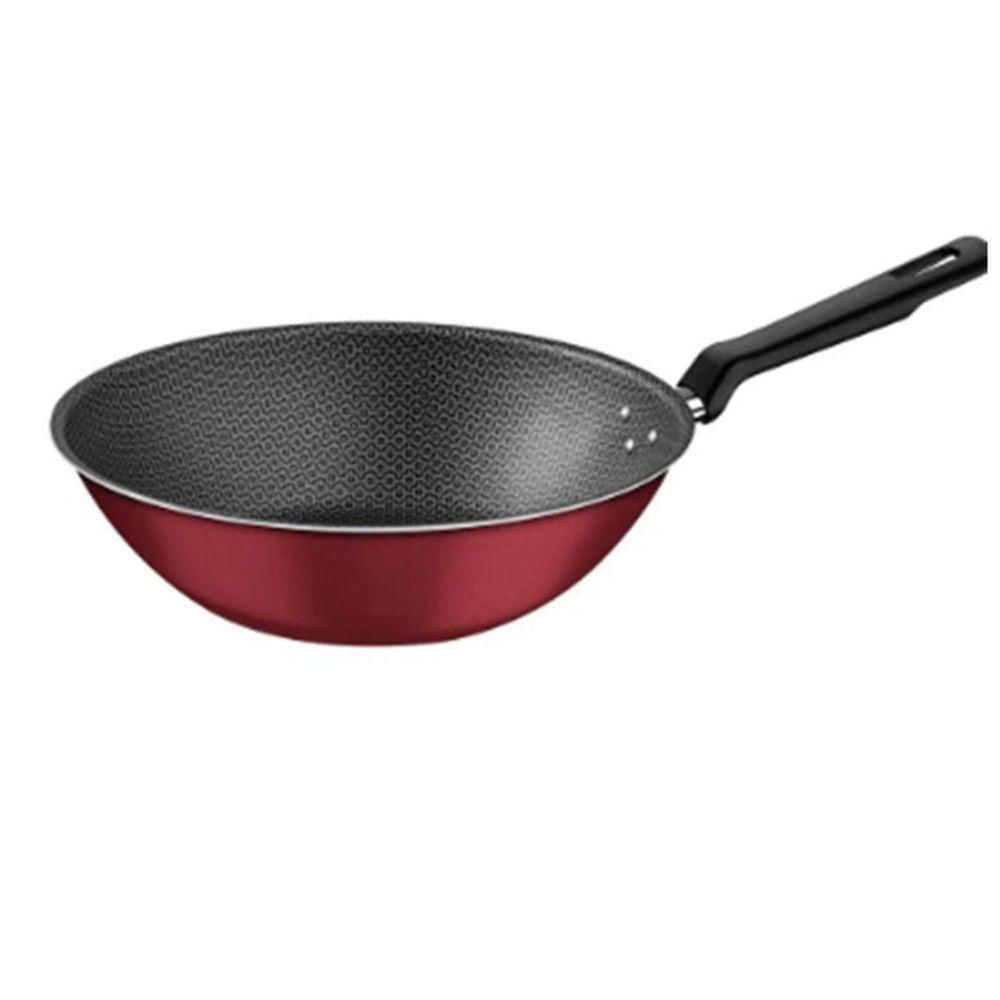 Panela Wok Loreto De Aluminio 28 Cm