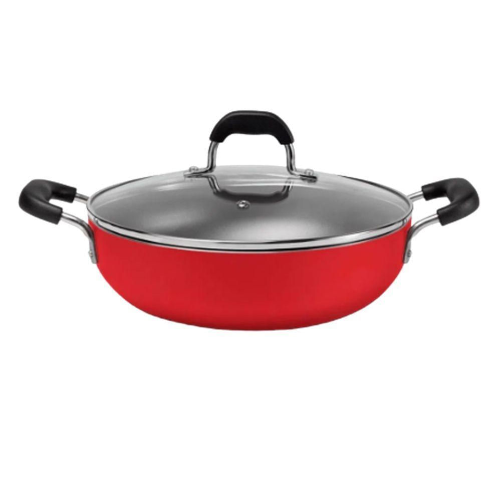 Panela Wok Safron 28 Cm Em Alumínio