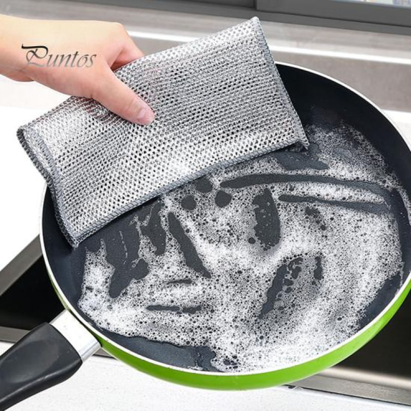 2 Peças de Pano de Limpeza com Design de Furo Fino para Cozinha