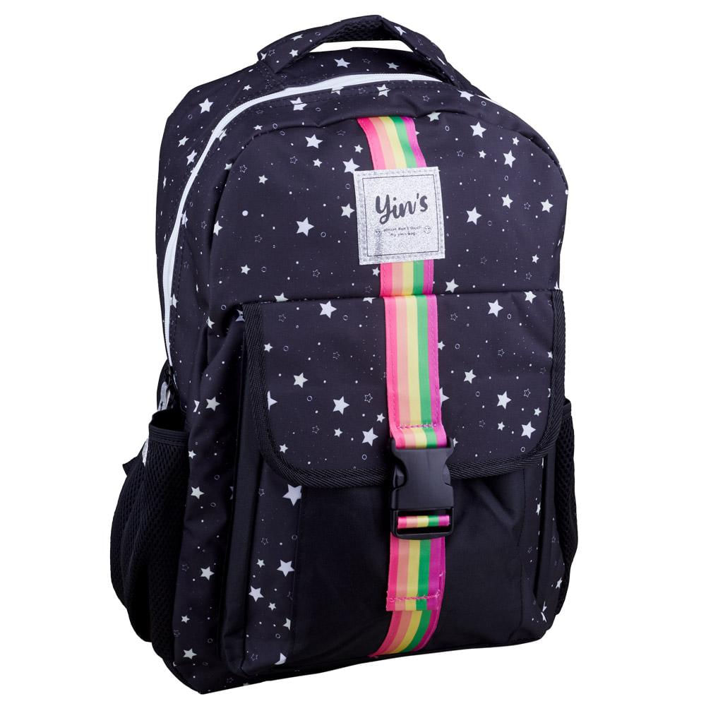 Mochila Escolar Estrelas Yins YS42204