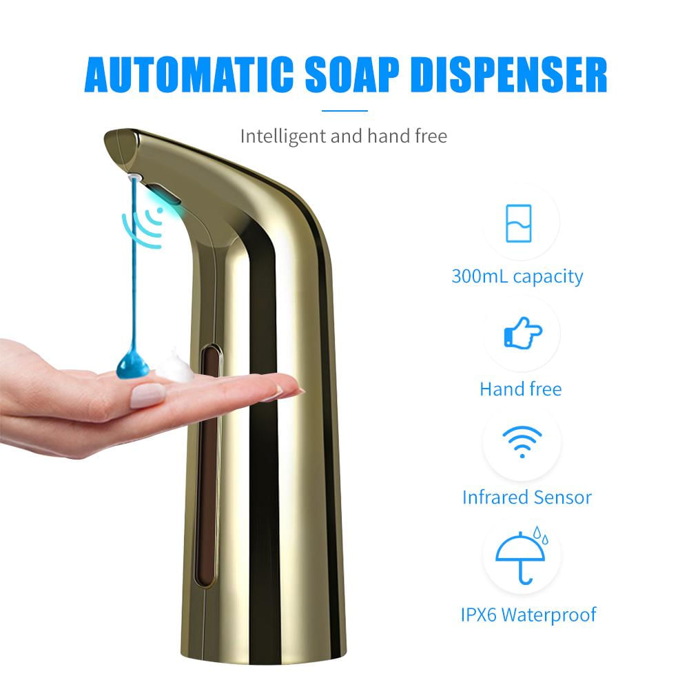 Dispenser Automático de Sabão 400mL com Sensor Infravermelho prata