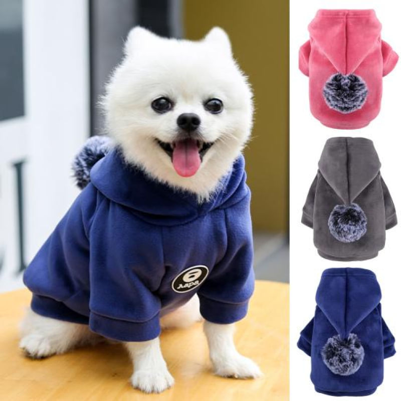 Pulôver para Cães com Capuz - Estilo Adorável e Confortável