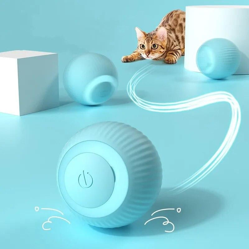 Brinquedos Elétricos para Gatos - Bolas Interativas Automáticas