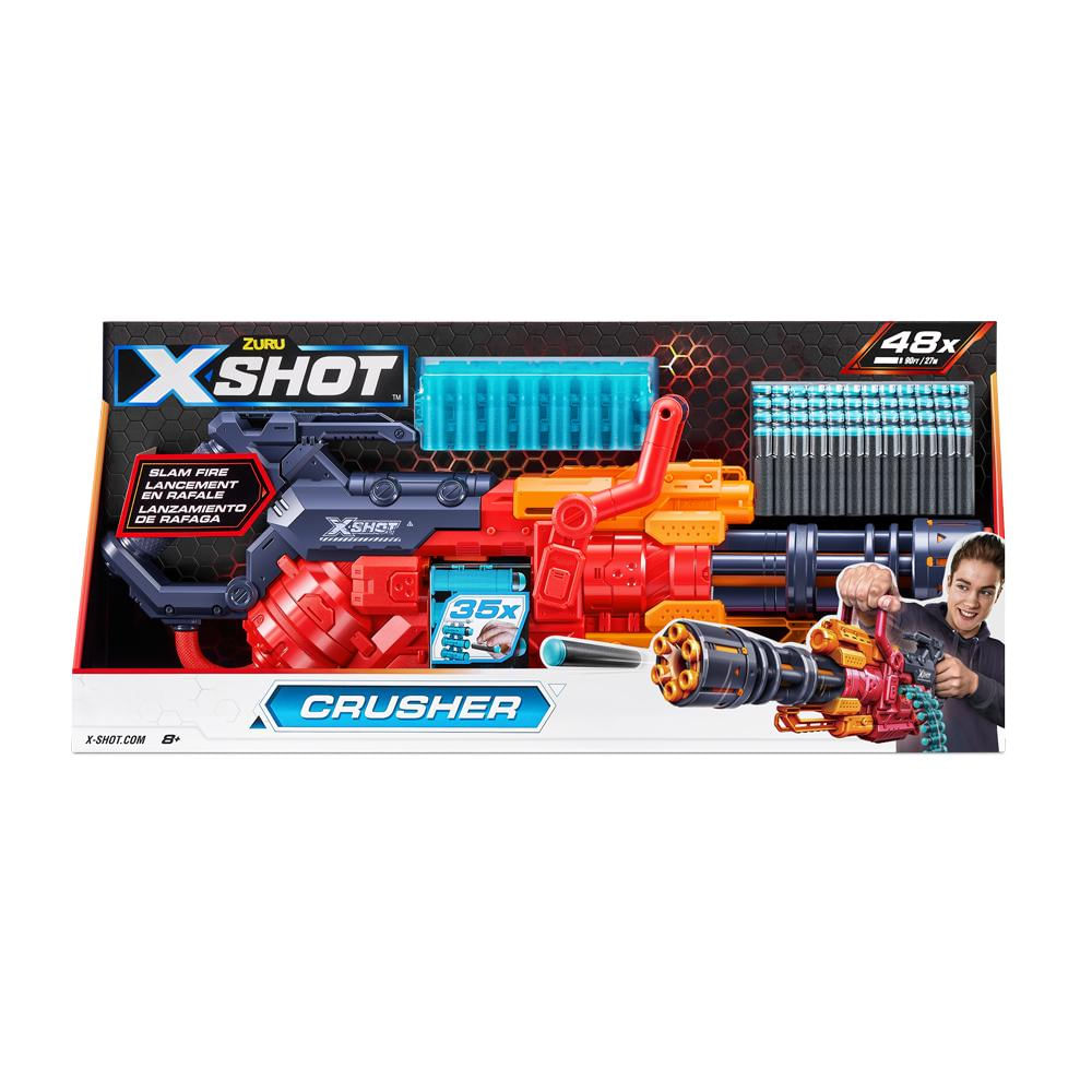 Lancador X-Shot Red - Crusher - 48 dardos