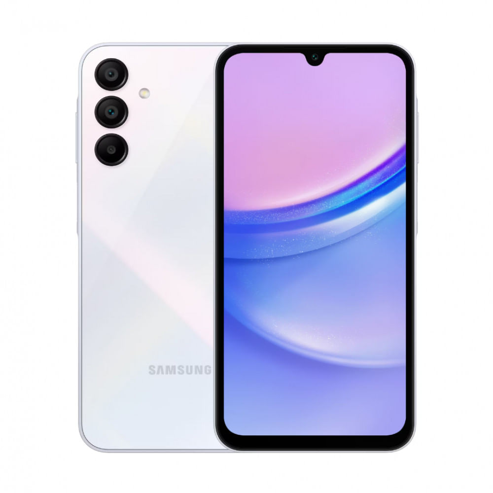 Smartphone Samsung Galaxy A15 4G Azul Claro 128GB, 4GB RAM, Processador Octa-Core, Câmera Tripla Traseira, Selfie de 13MP Azul Claro