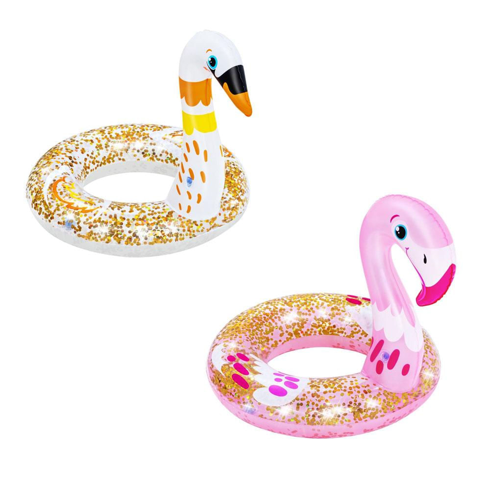 Boia Circular Animais com Glitter 61cm x 58.5cm Bestway 36306 Sortida
