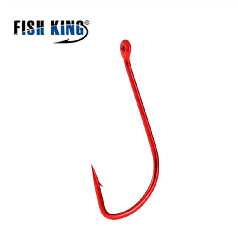 FISH KING 50/100pcs Anzóis de Pesca GAC de Aço Carbono