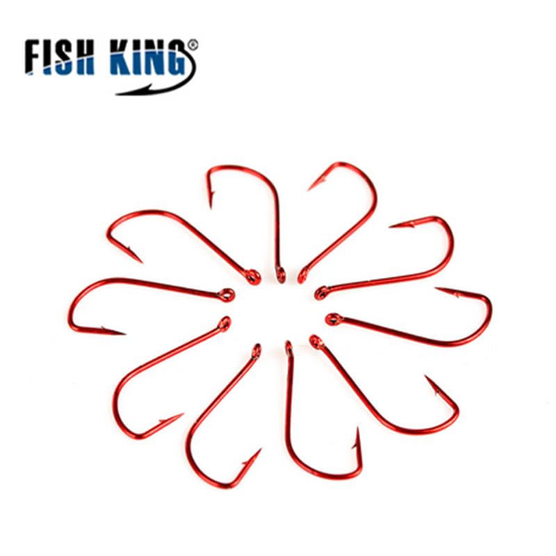 FISH KING 50/100pcs Anzóis de Pesca GAC de Aço Carbono 7