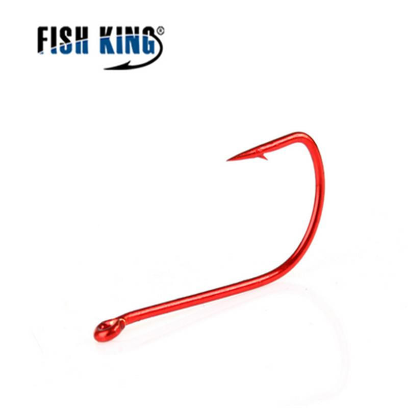 FISH KING 50/100pcs Anzóis de Pesca GAC de Aço Carbono 7