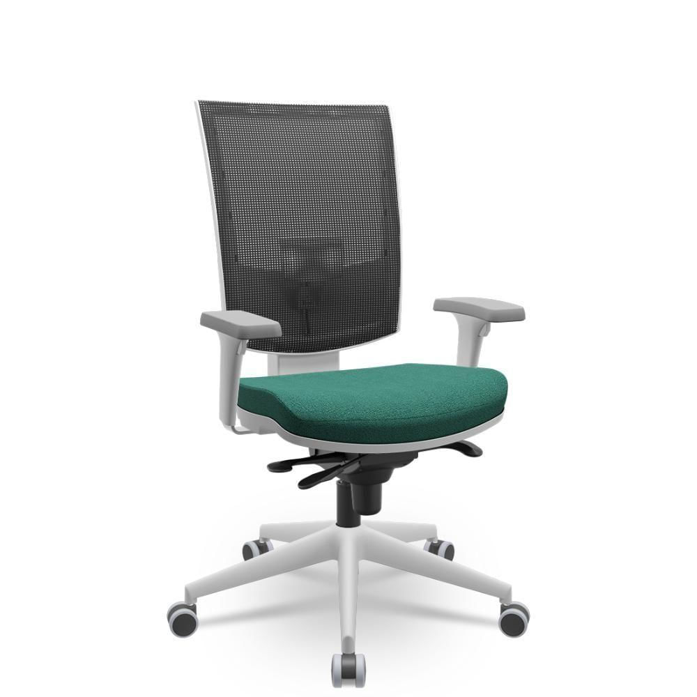 Cadeira Flash Presidente Slider Cinza/verde