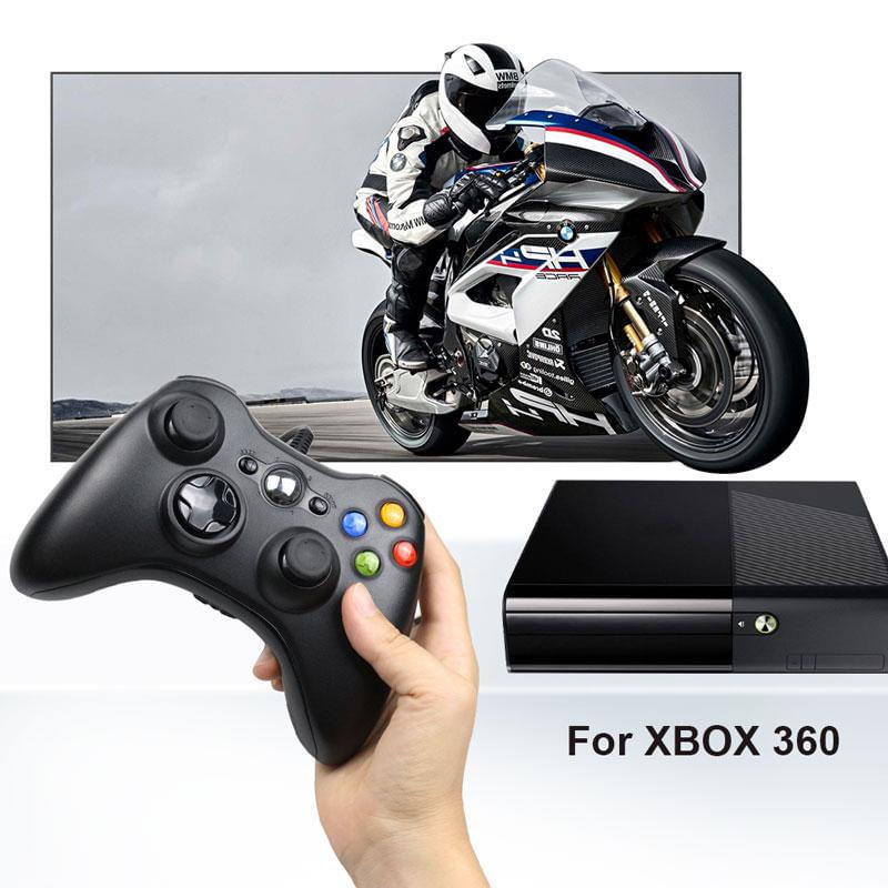 Controle USB com Fio para Xbox 360 e PC vermelho