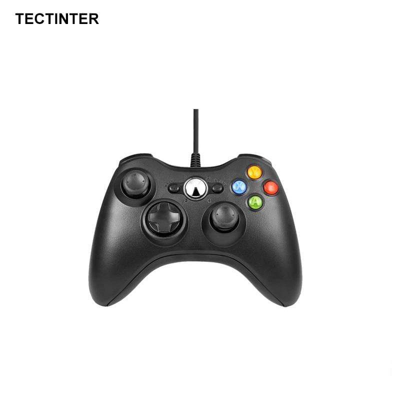 Controle USB com Fio para Xbox 360 e PC vermelho