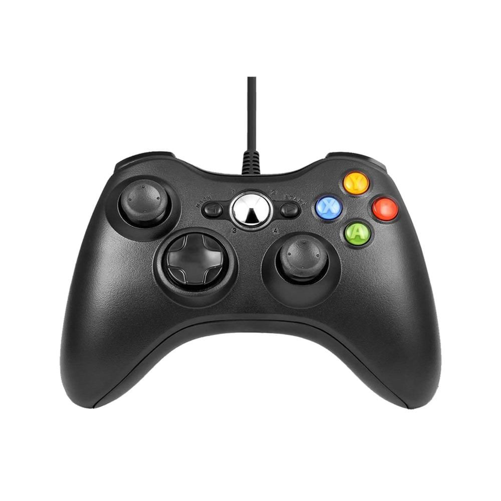 Controle USB com Fio para Xbox 360 e PC vermelho