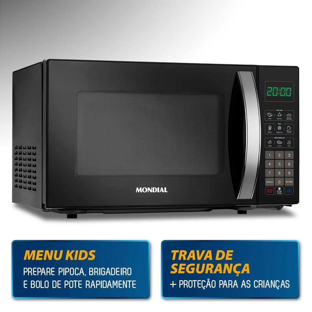 Micro-ondas 21l Mondial Mo-01-21-b 127v/60hz . 110V