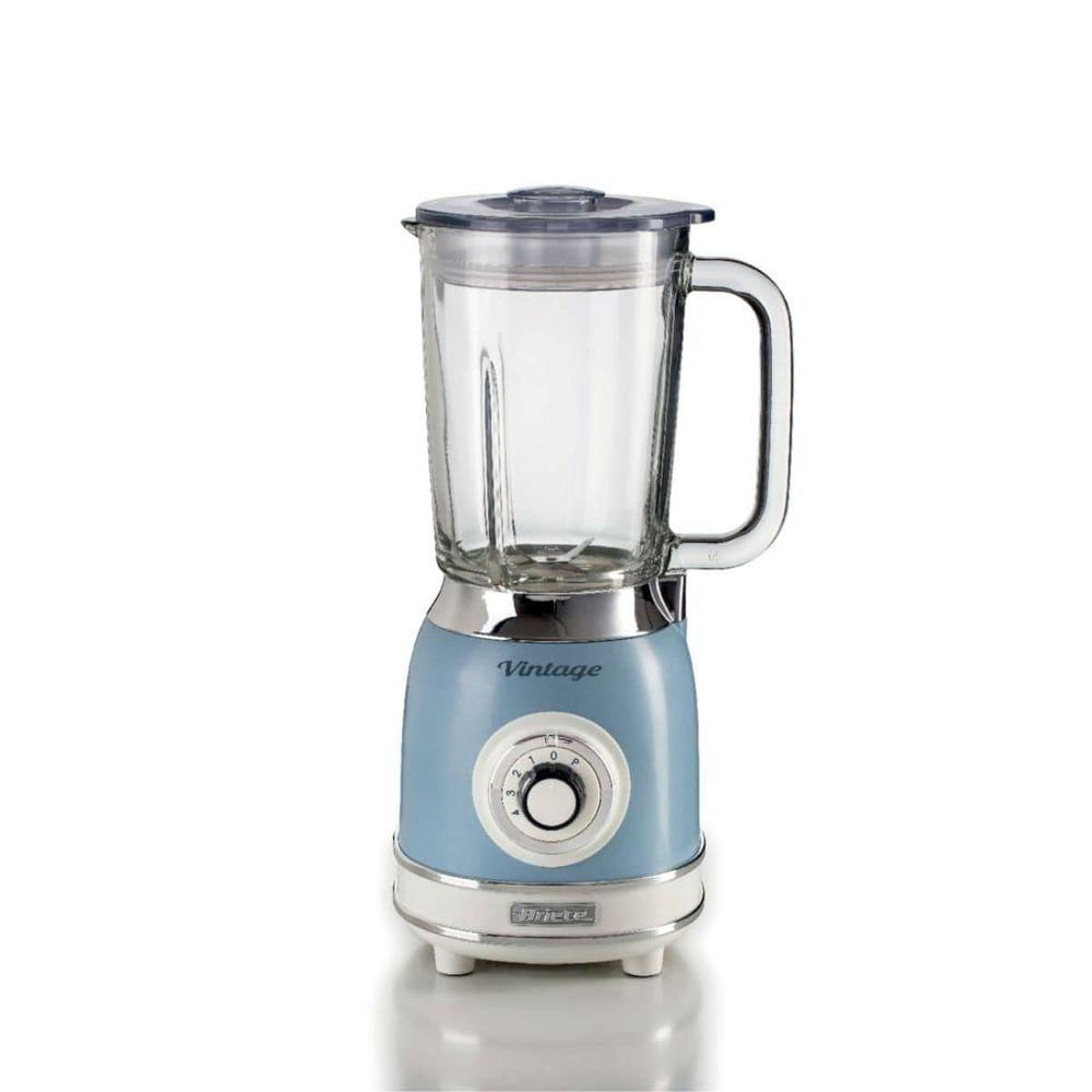 Liquidificador Com Copo De Vidro Vintage 1,5l 127v Ariete Azul