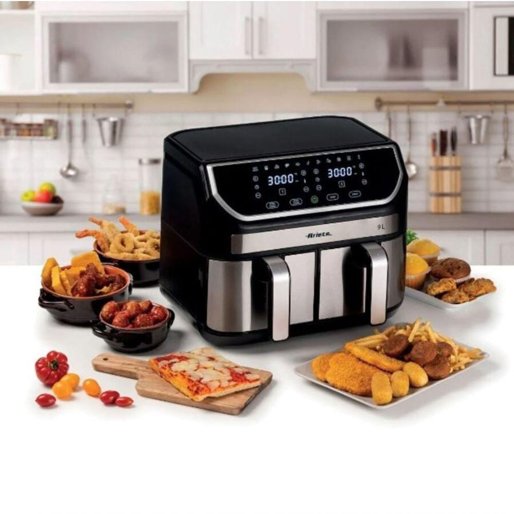 Fritadeira Air Fryer Dupla 9 Litros 1700w 127v Ariete Preta