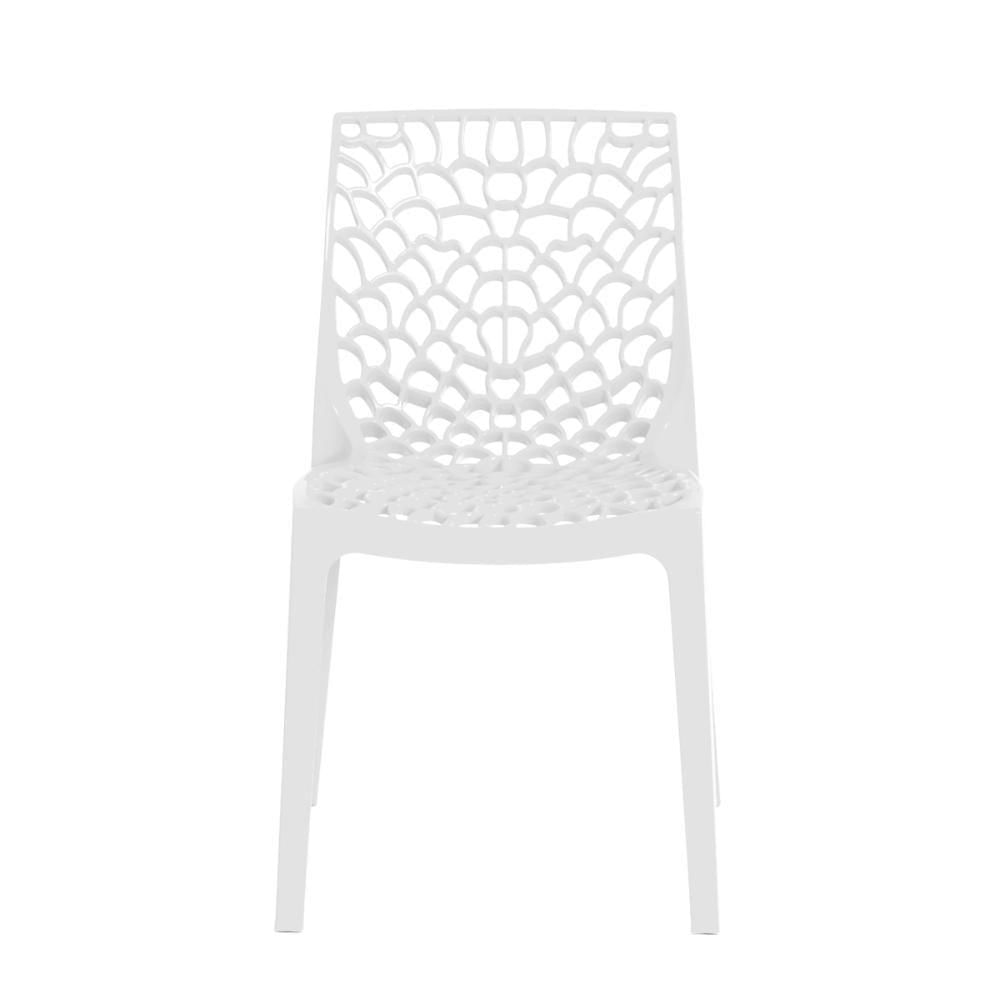 Cadeira De Jantar Gruvyer Design Em Polipropileno - Branco