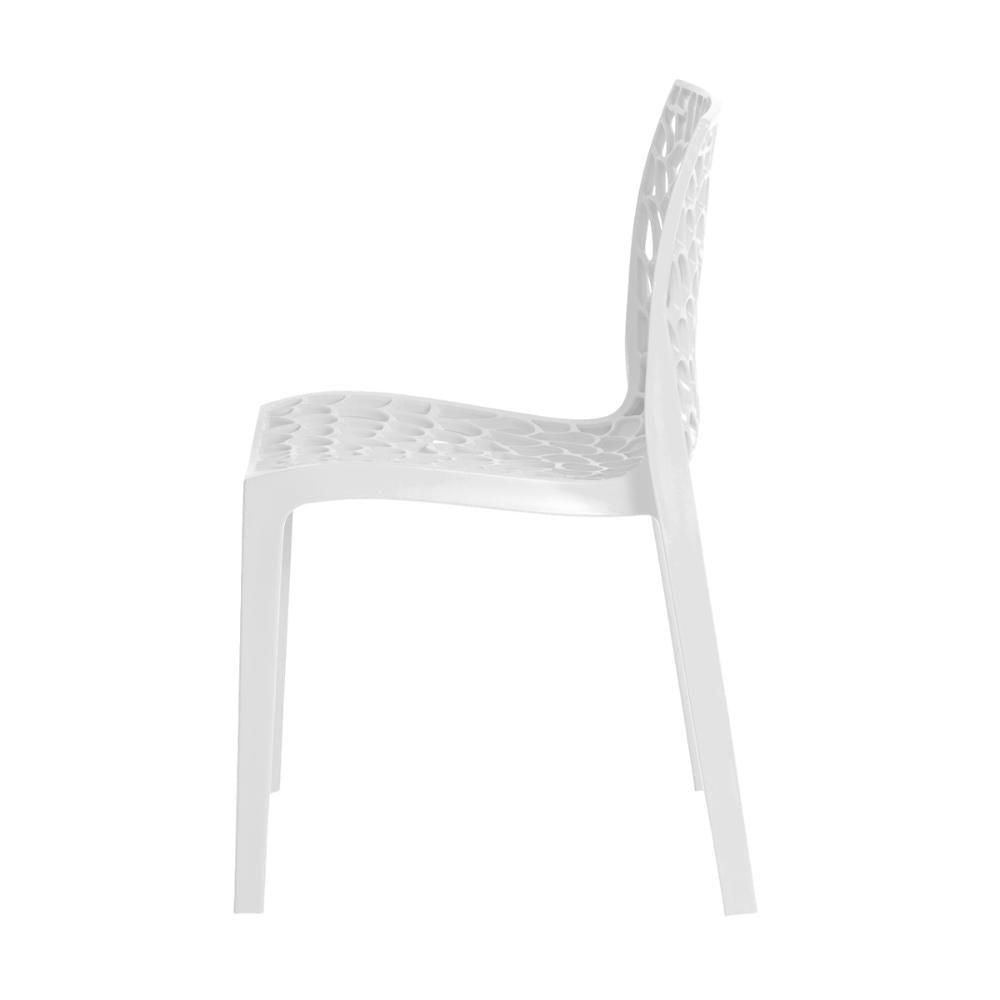 Cadeira De Jantar Gruvyer Design Em Polipropileno - Branco