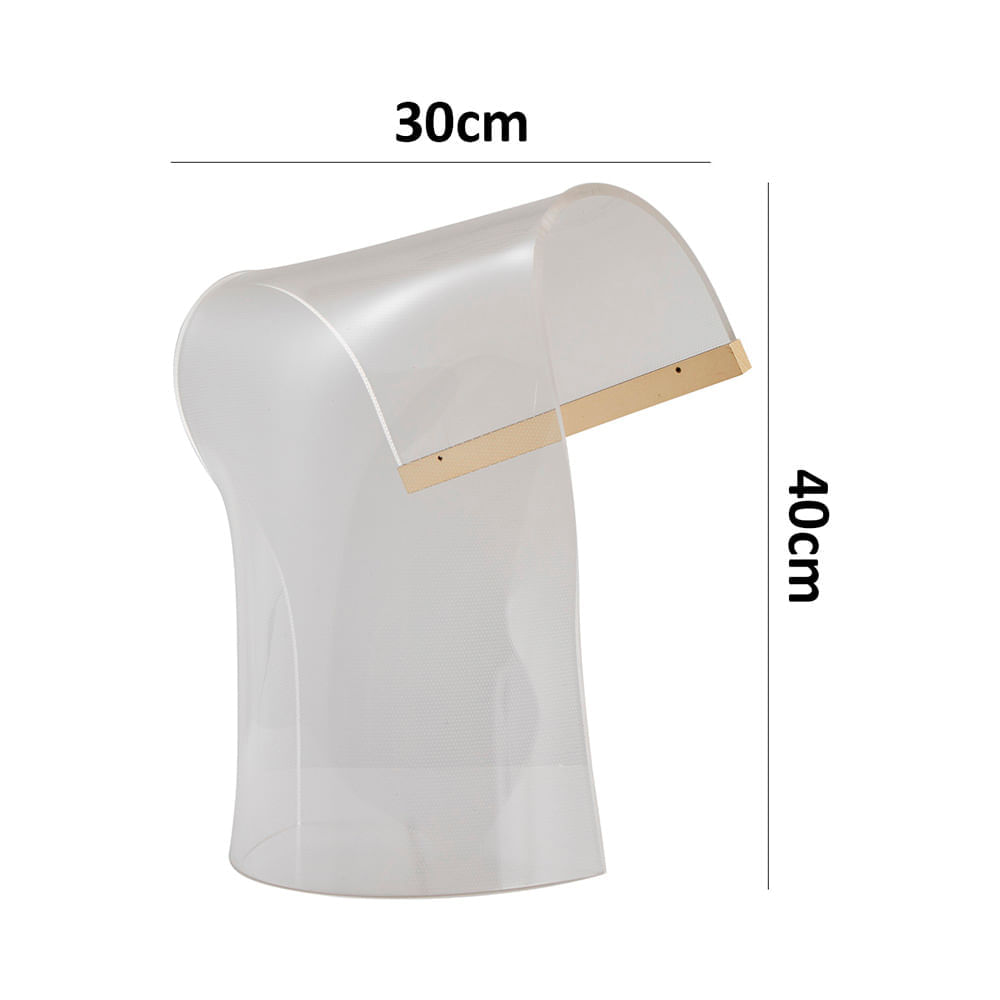 Abajur Nordecor Paipe Led Bivolt Dourado Fosco / 3000K - Branco Quente