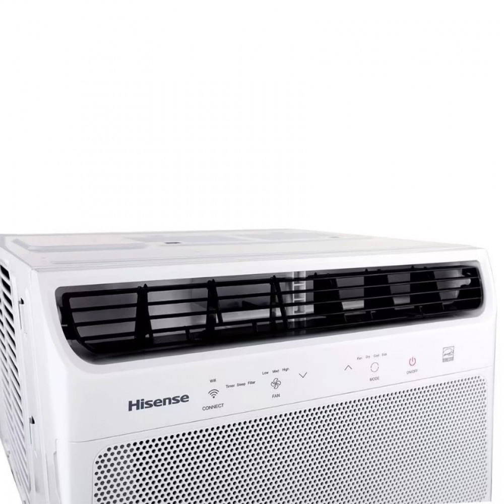 Ar Condicionado Janela Hisense AW-08CWBRVGU01 Wi-Fi Controle Remoto 8.500 BTUs Frio Branco / 110V