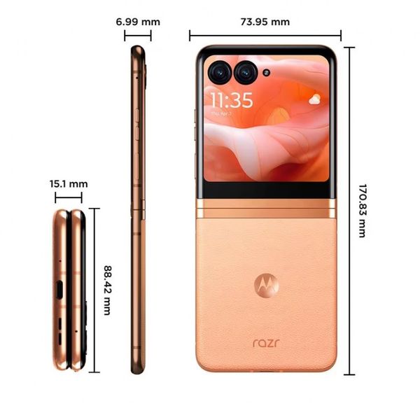 Smartphone Motorola RAZR 40 Ultra 5G Peach 256GB 8GB RAM Android