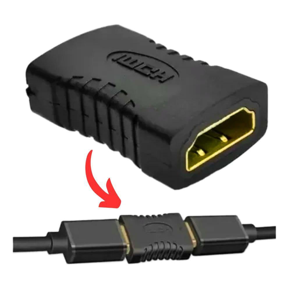 Adaptador Extensor Hdmi Femea Para Hdmi Femea