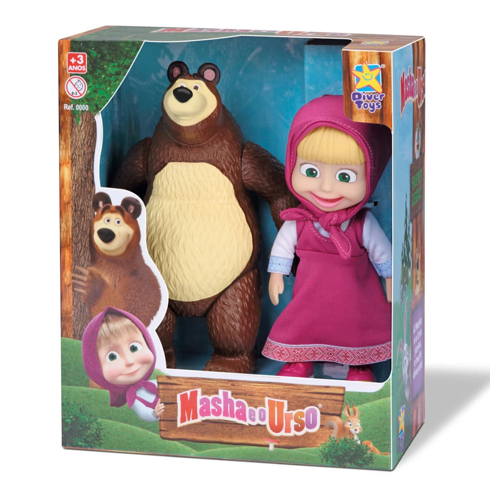 Boneca Divertoys Masha e o Urso