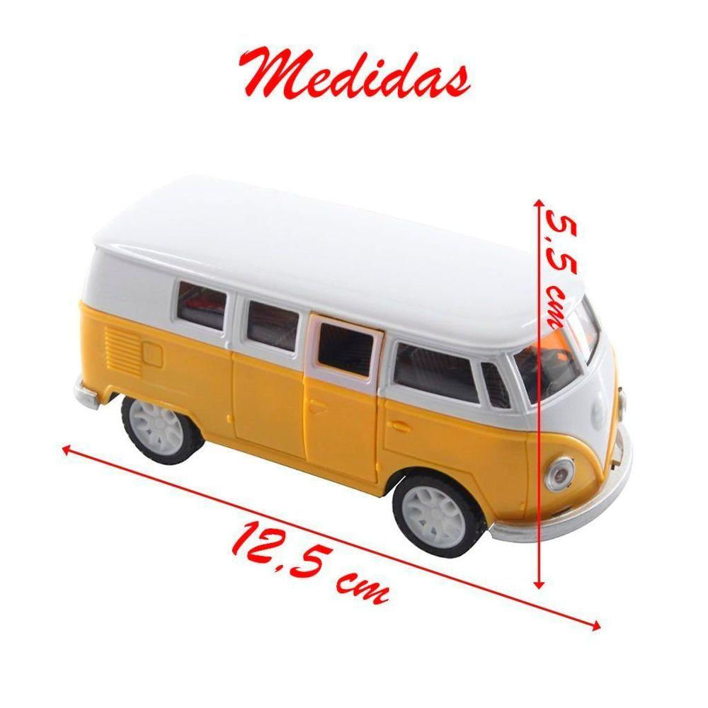 Miniatura Carro Volkswagen Kombi Amarela