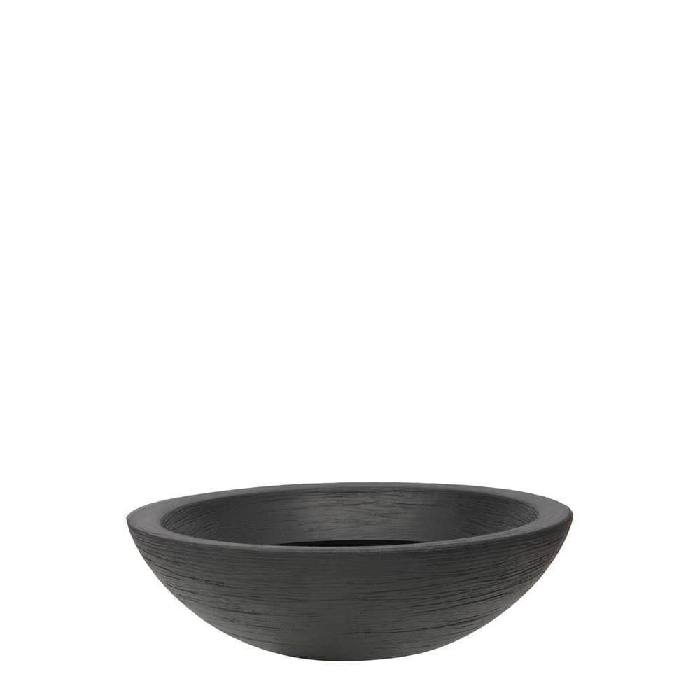 Vaso Terra Bowl 55 X 16 Cm Cor 07 - Preto Sólido